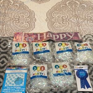 Blue and White Party Decorations Confetti Set